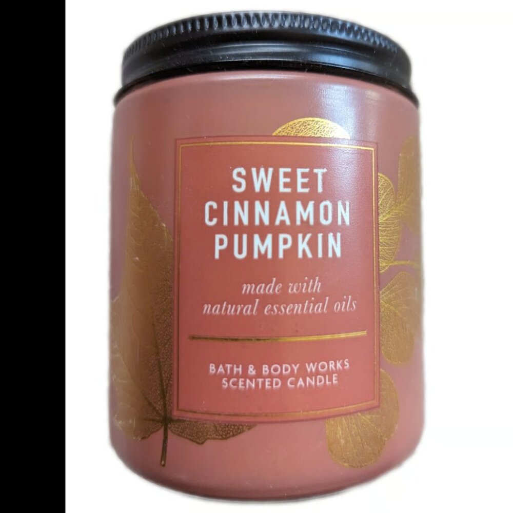 Bath and Body Works SWEET CINNAMON PUMPKIN Single Wick Candle